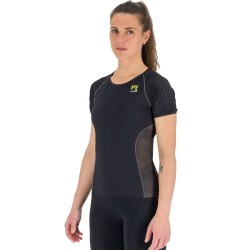 Kvinner t-skjorte Karpos Lavaredo W Jersey svart-hvit